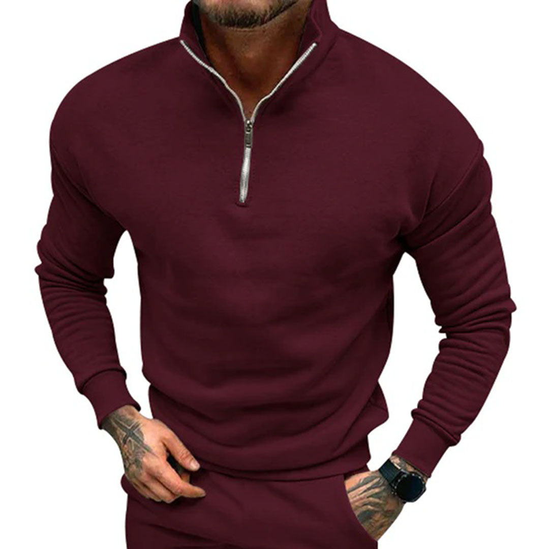 Men's Zip Up Fleece Sweater