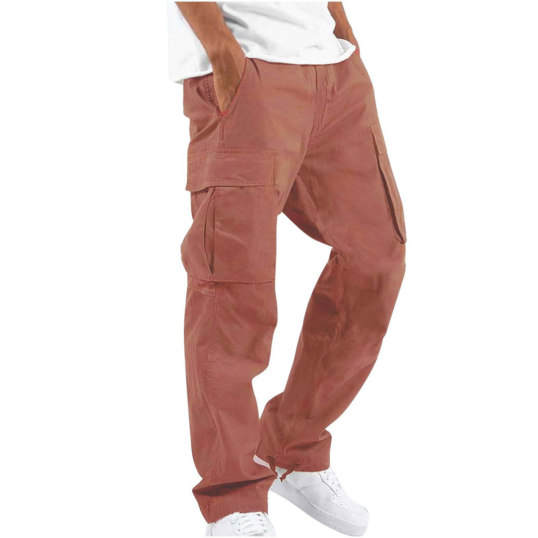 Relaxed Fit Grey Mens Work Trousers