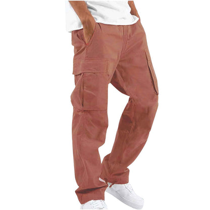 Relaxed Fit Grey Mens Work Trousers