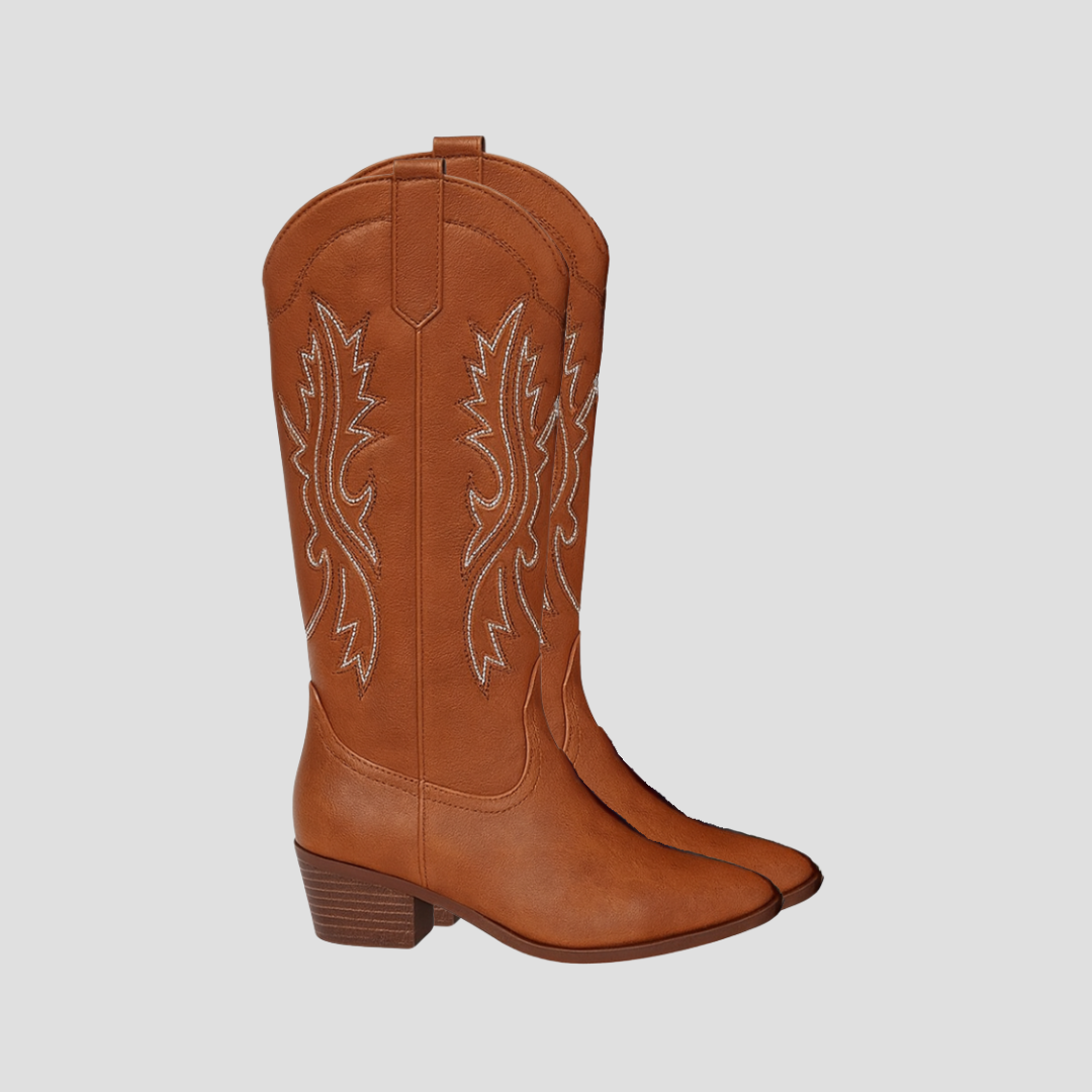 Rugged Country Knee High Leather Boots