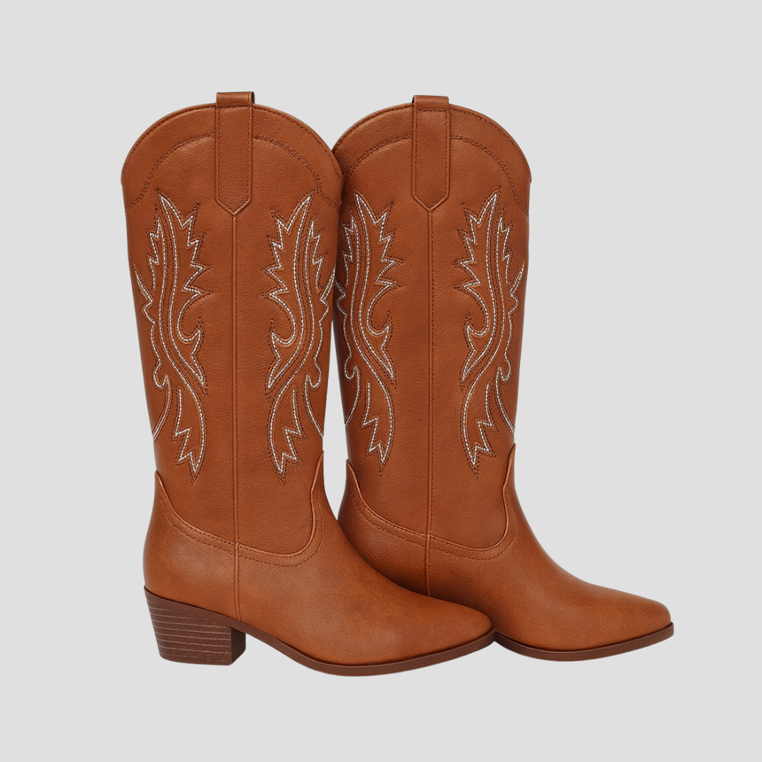 Rugged Country Knee High Leather Boots
