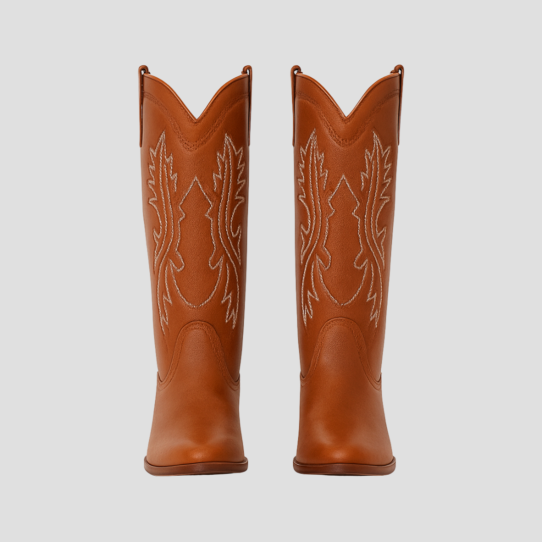 Rugged Country Knee High Leather Boots