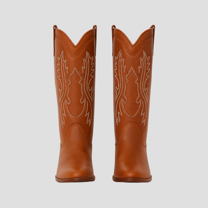 Rugged Country Knee High Leather Boots