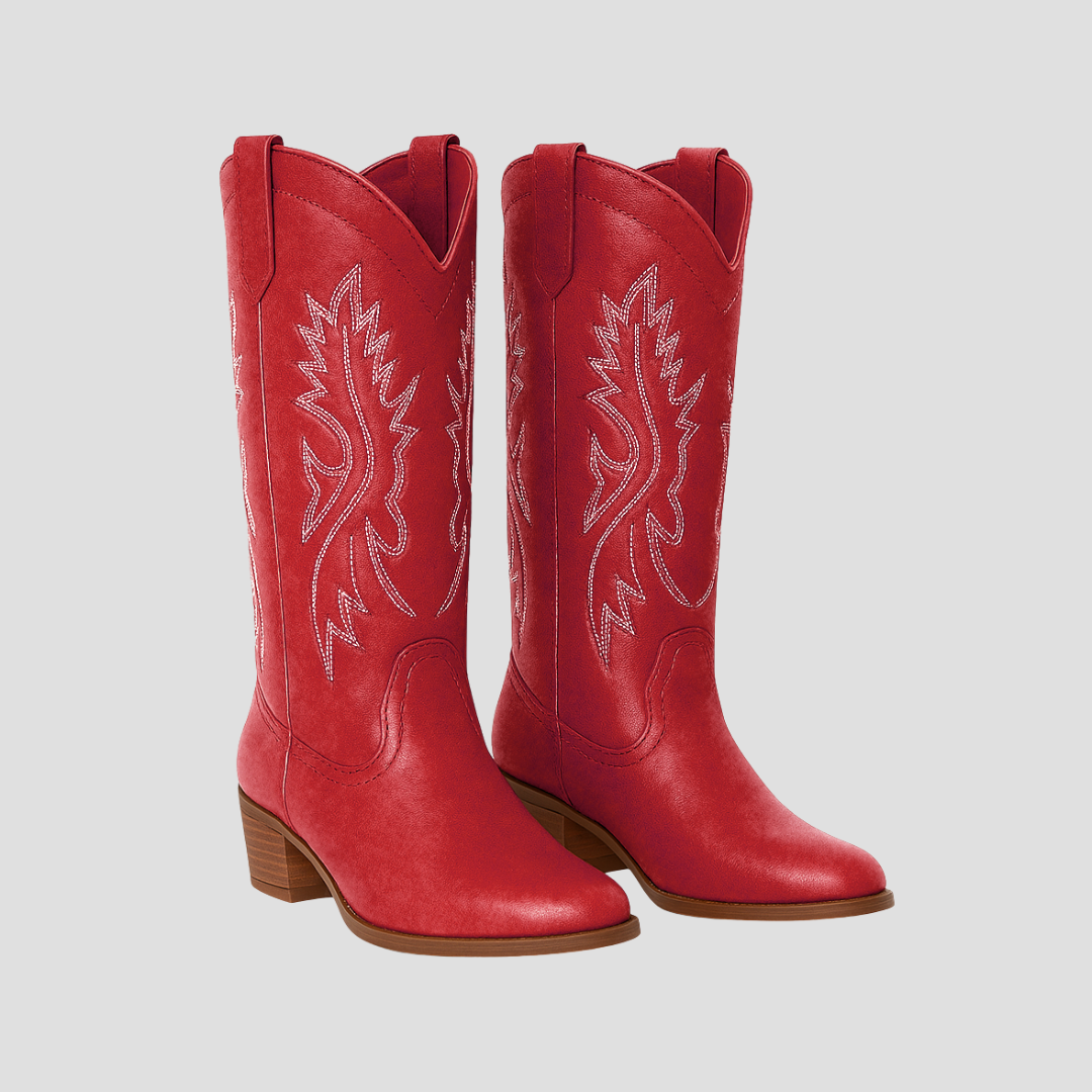 Rugged Country Knee High Leather Boots