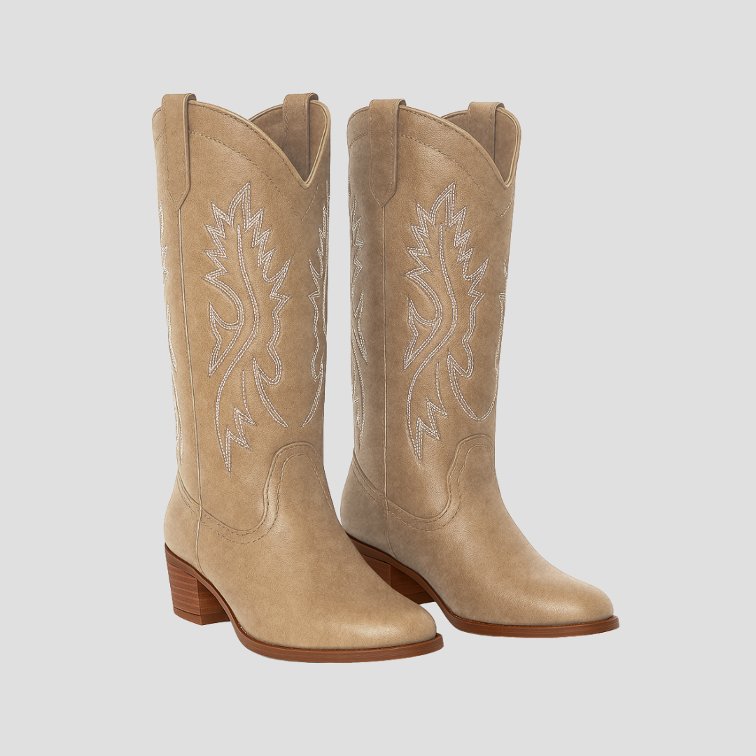 Rugged Country Knee High Leather Boots