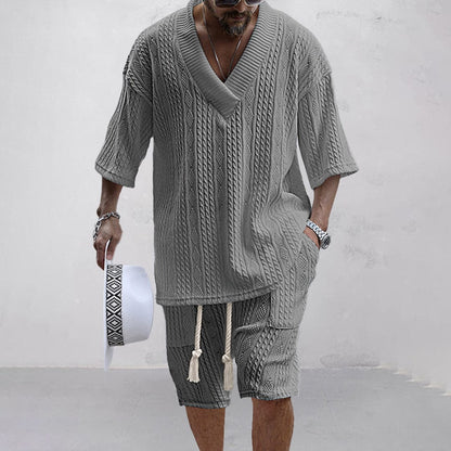 Soft Cotton Summer Shirt and Shorts Set - OutfitLondon