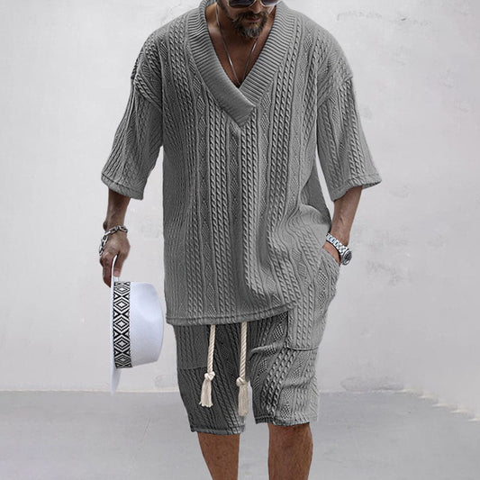Soft Cotton Summer Shirt and Shorts Set - OutfitLondon