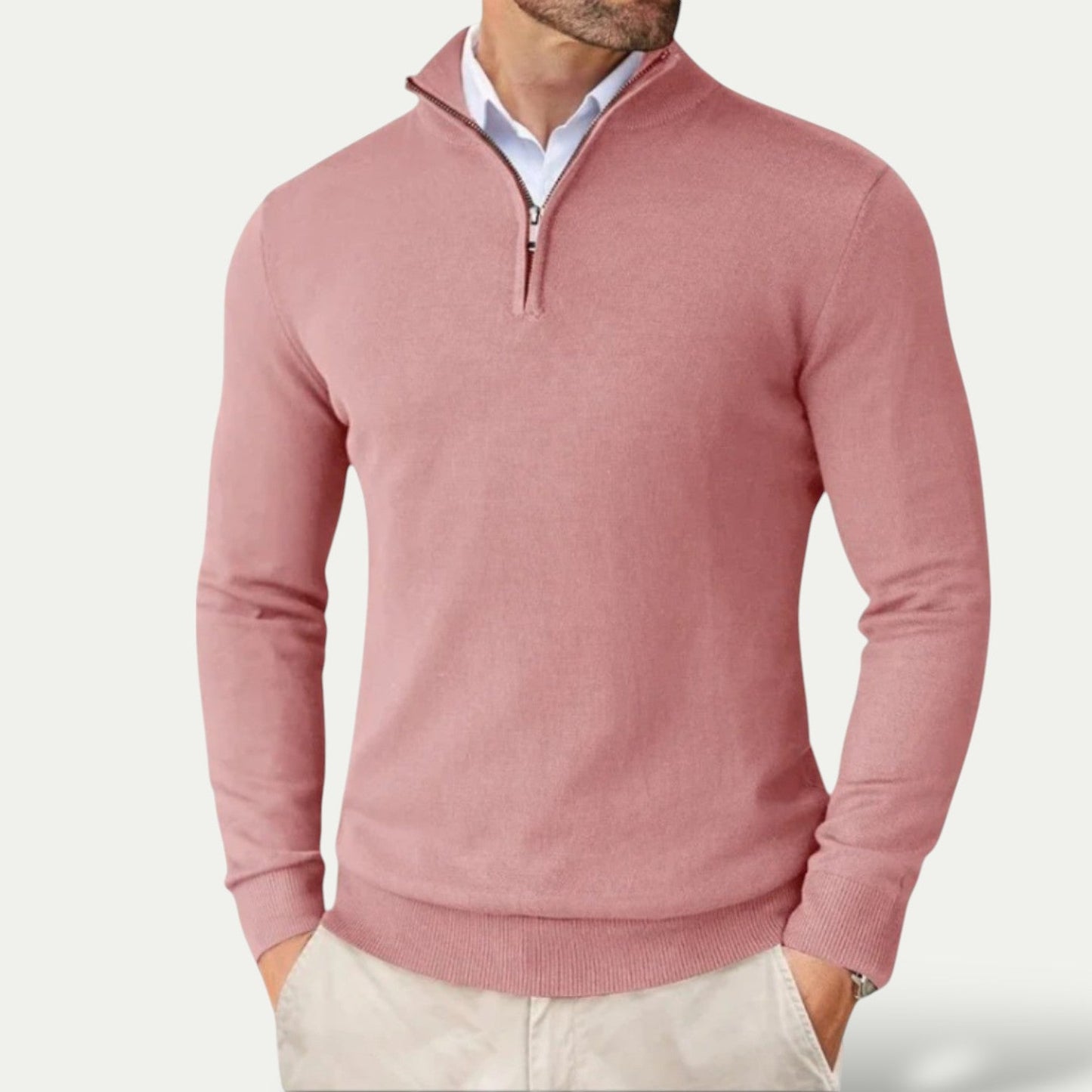 Luxury Soft Quarter Zip Pullover Sweater