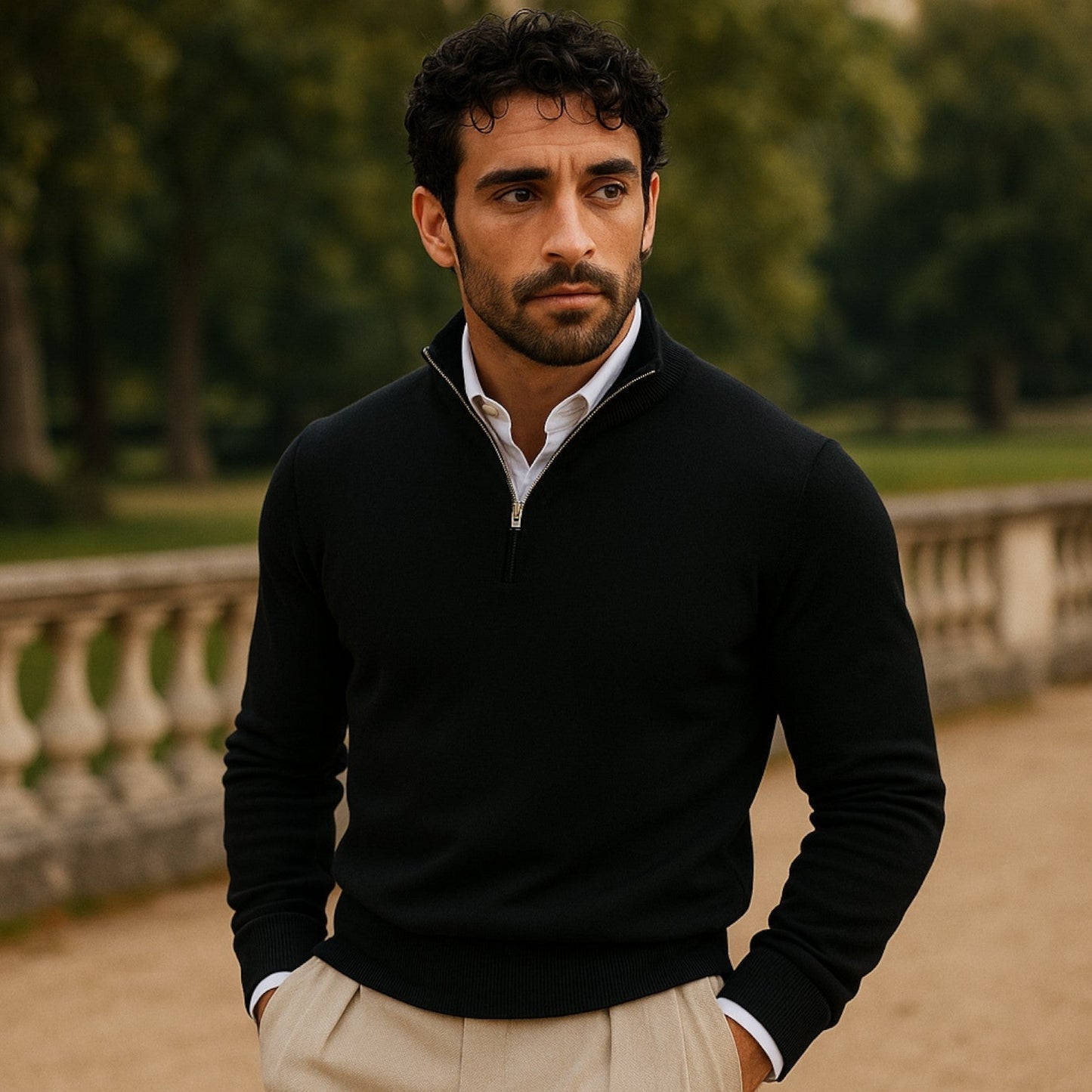 Luxury Soft Quarter Zip Pullover Sweater