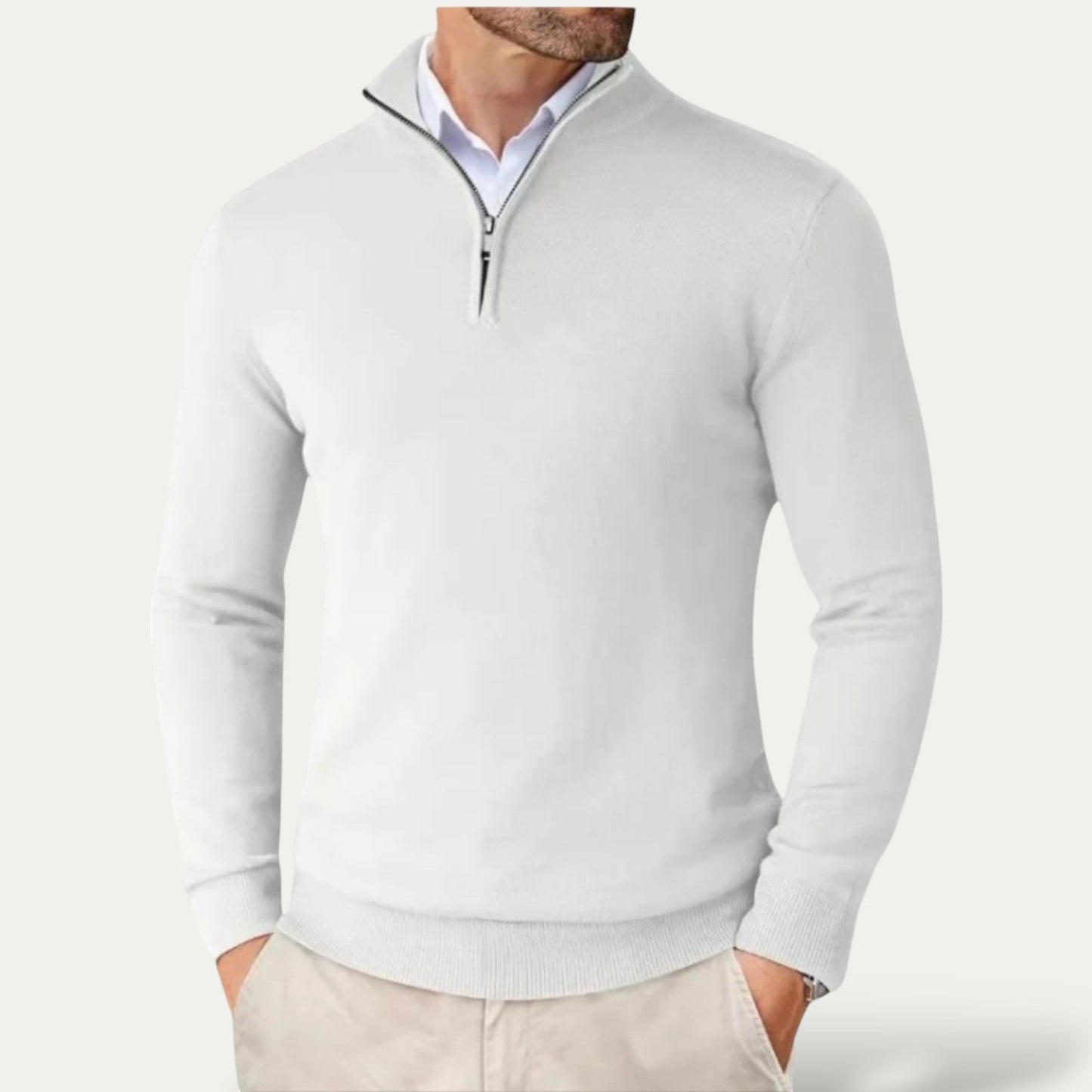 Luxury Soft Quarter Zip Pullover Sweater