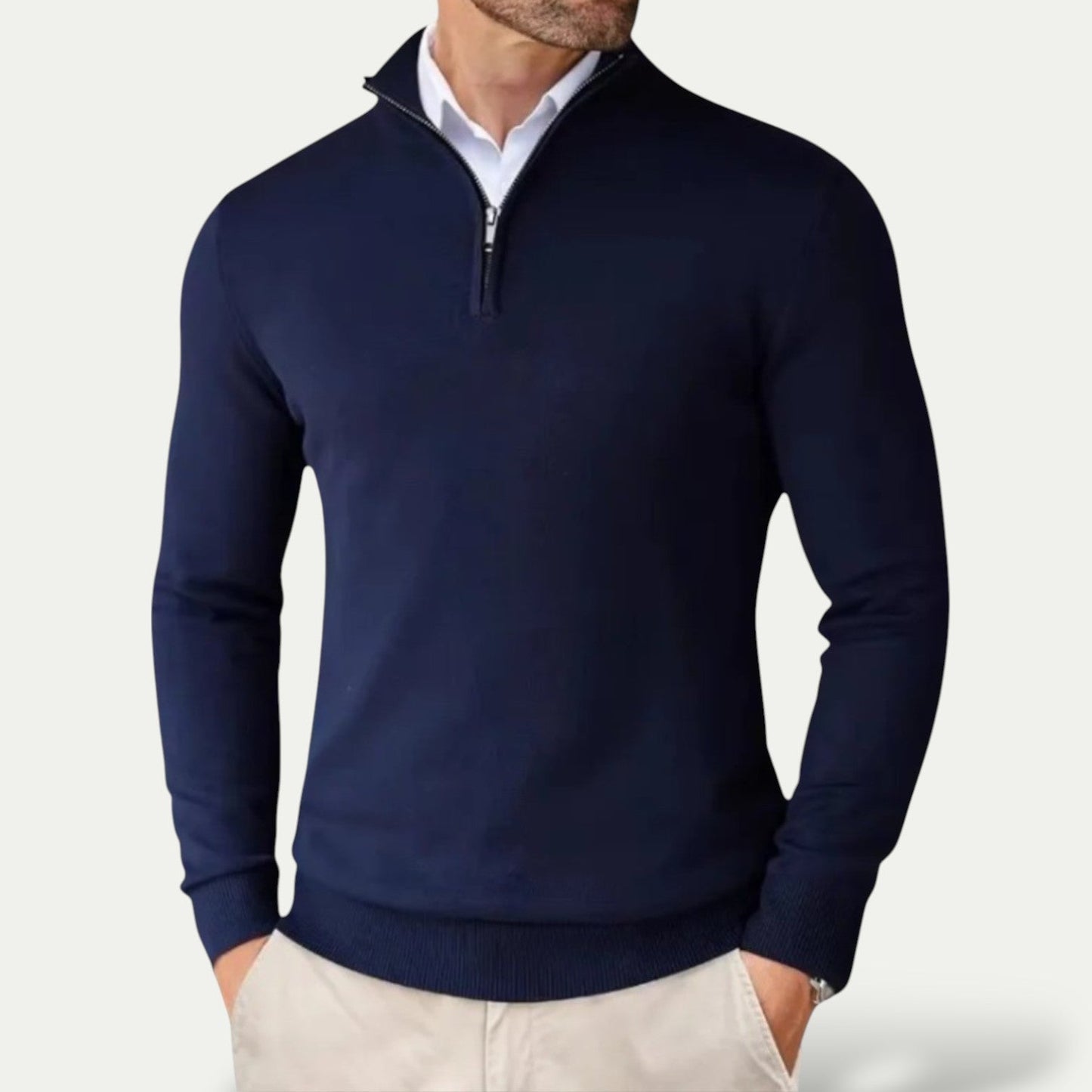 Men's Long Sleeve Half Zip Sweatshirt