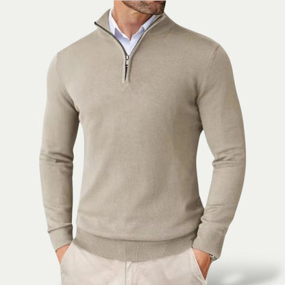 Luxury Soft Quarter Zip Pullover Sweater