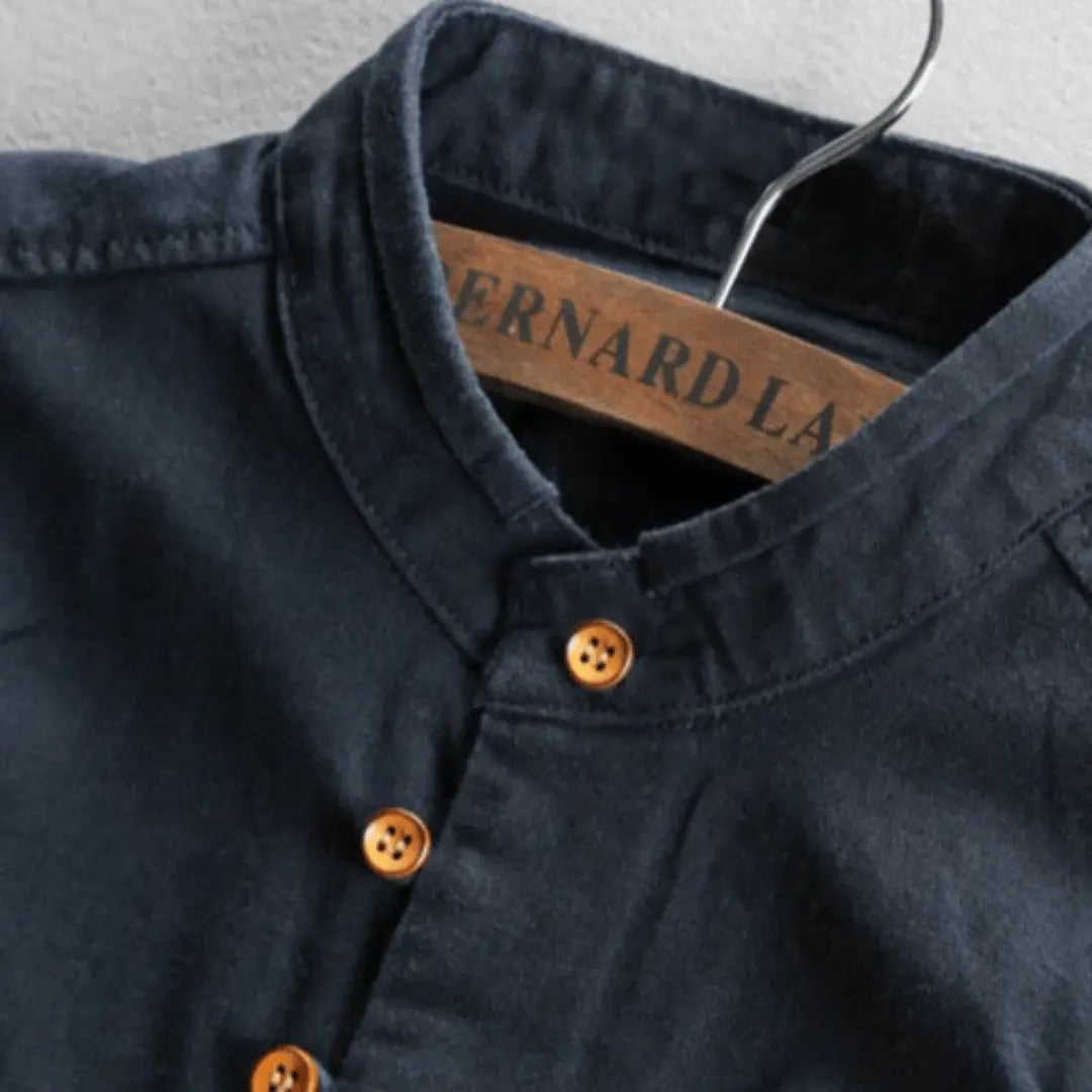 Men's Japanese Style Casual Button Down Shirt