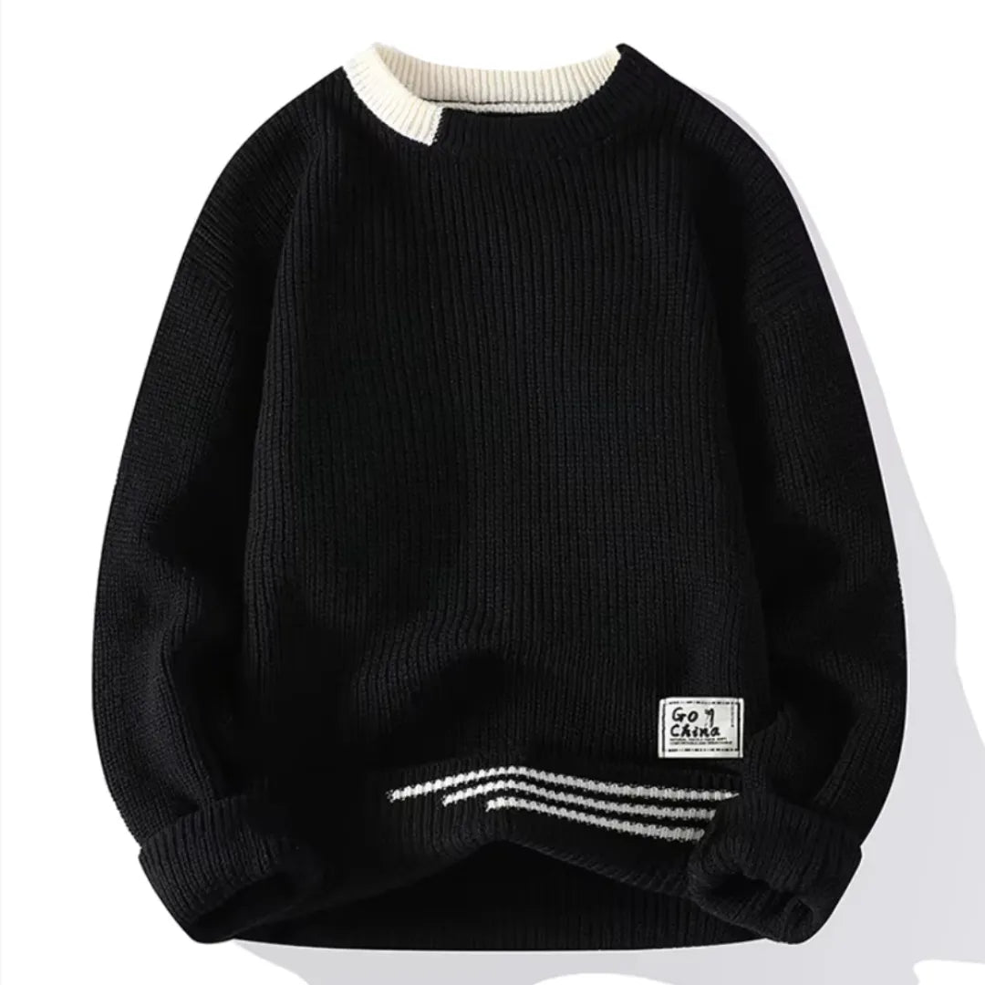 Cozy Crew Neck Casual Sweater Loose Fit