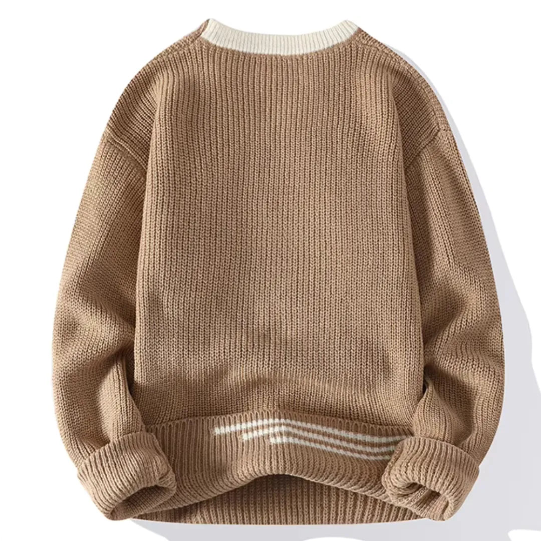 Cozy Crew Neck Casual Sweater Loose Fit