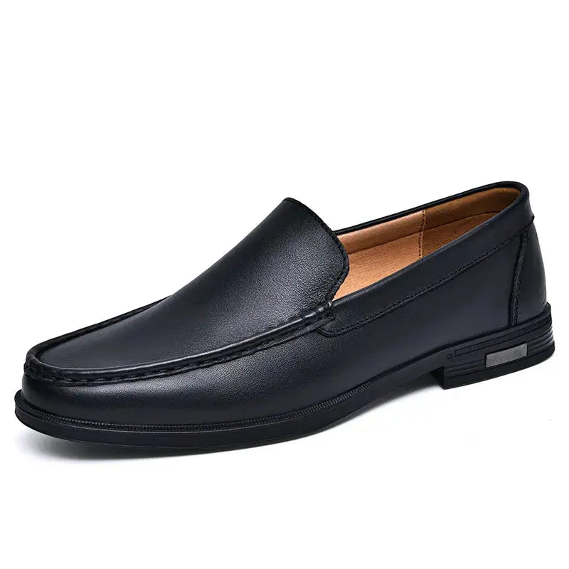 Men's Leather Loafers Brown - OutfitLondon