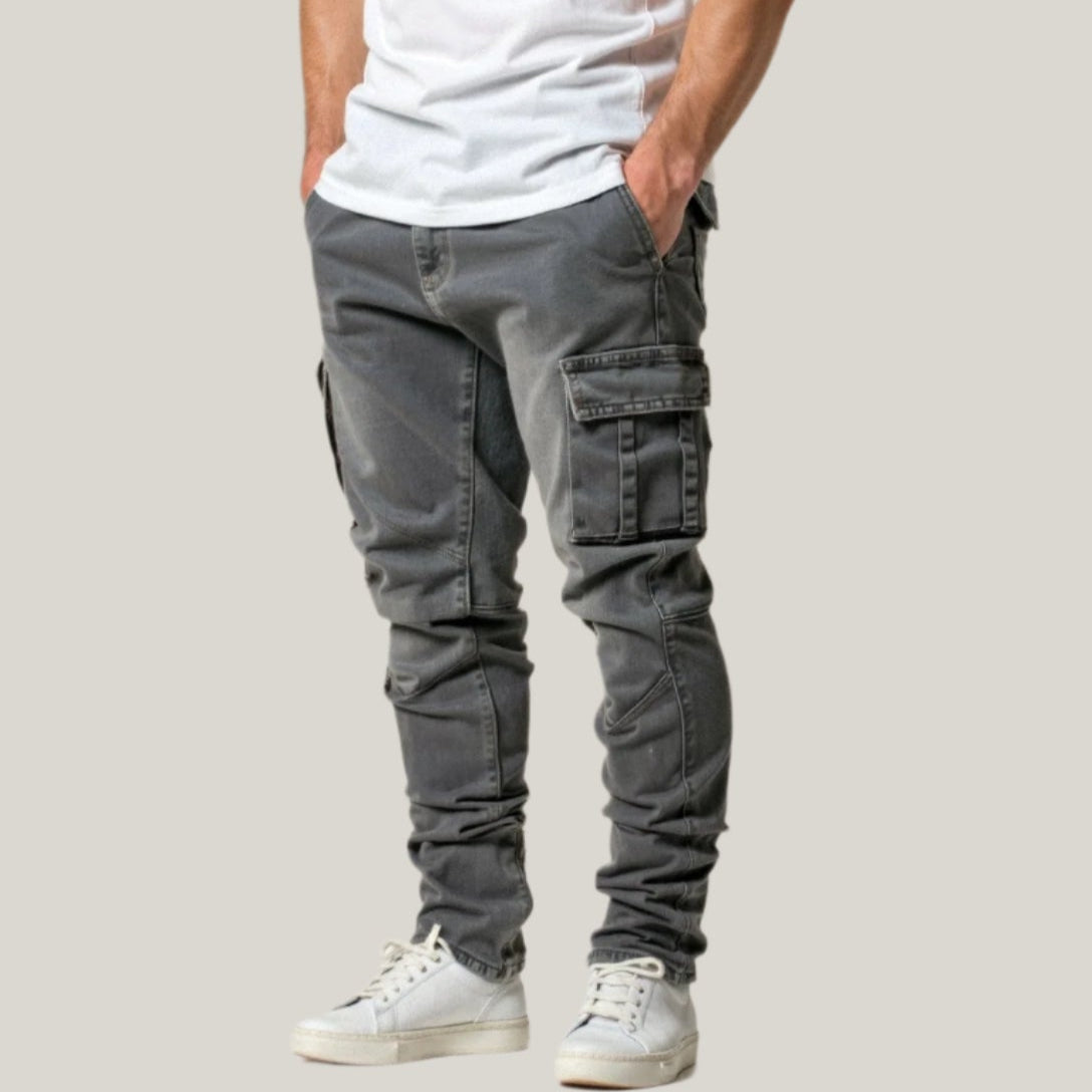 Comfortable Fit Cargo Jeans