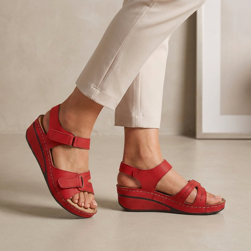 Supportive Arch Wedge Sandals for Women