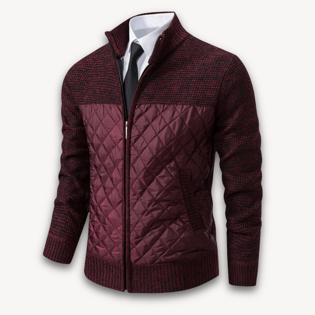 Insulated Mens Padded Coat - Warm Winter Jacket