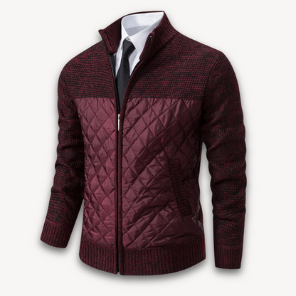 Insulated Mens Padded Coat - Warm Winter Jacket