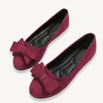 Ladies Soft Bow Ballet Shoes