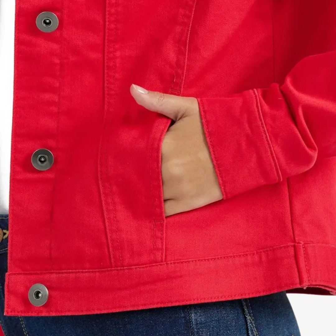 Fit Denim Short Jacket for Women