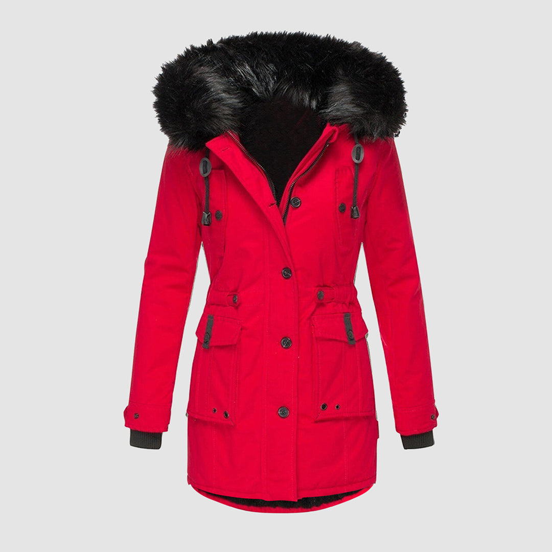 Warm Waterproof Parka for Women Cold Climate