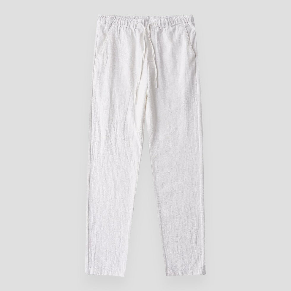 Classic Fit Lightweight Linen Pants - OutfitLondon