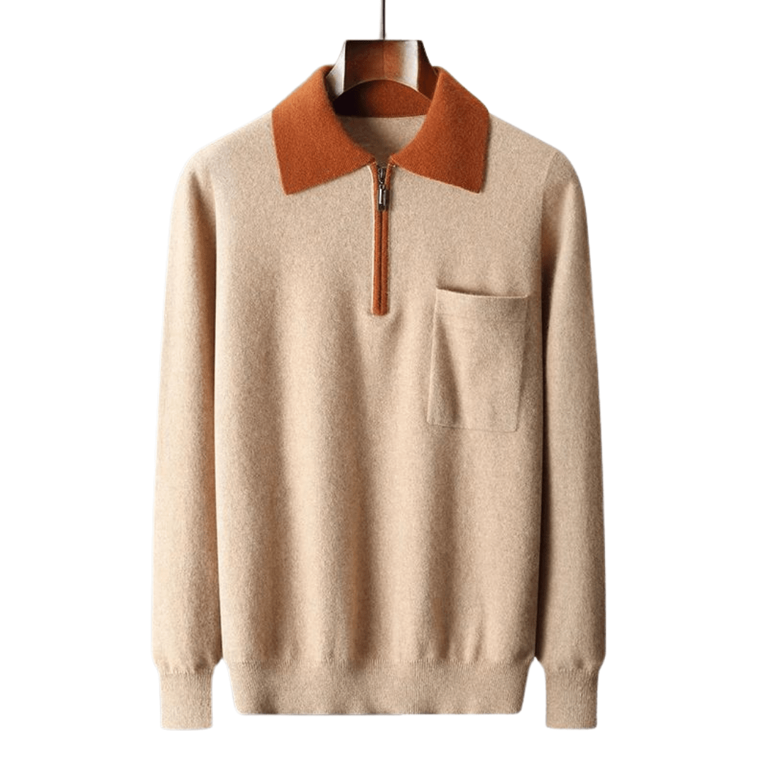 Traditional Style Mens Crew Neck Sweater