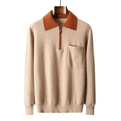 Traditional Style Mens Crew Neck Sweater