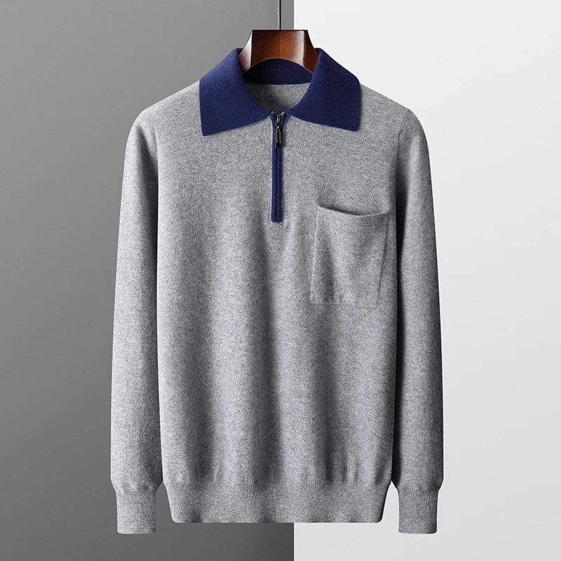Traditional Style Mens Crew Neck Sweater
