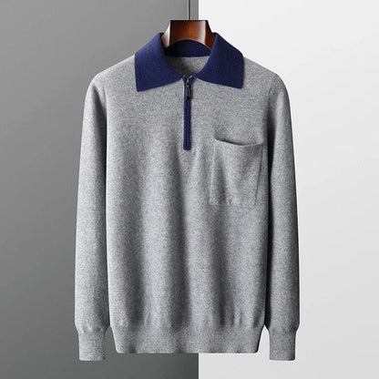 Traditional Style Mens Crew Neck Sweater
