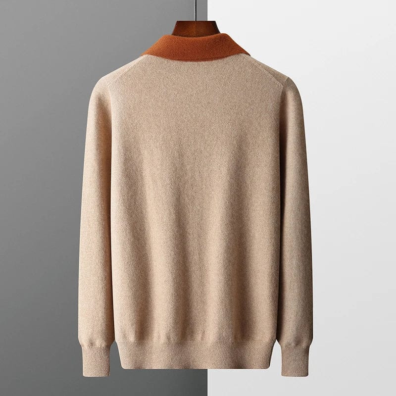 Traditional Style Mens Crew Neck Sweater