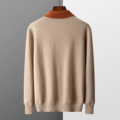 Traditional Style Mens Crew Neck Sweater