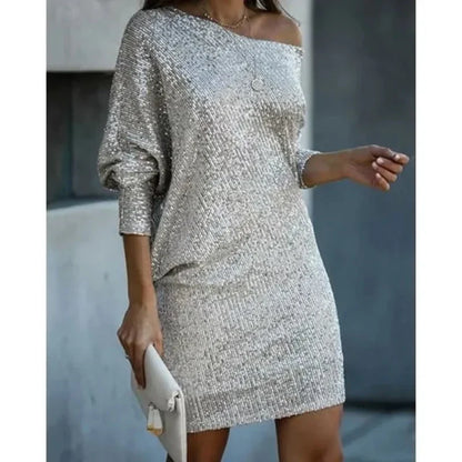 Glittering Sequin Party Dress for Women