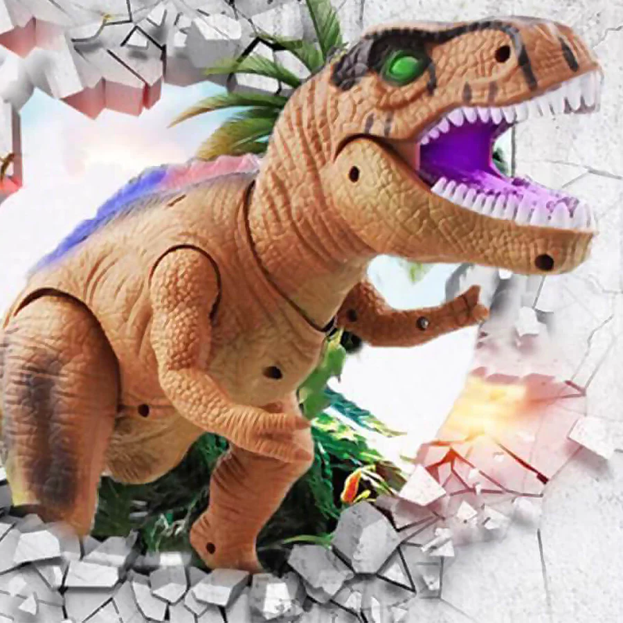 Interactive RC Walking Dinosaur Toy with Sounds