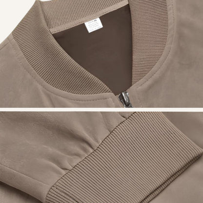Men's Vintage Bomber Jacket Zip Up