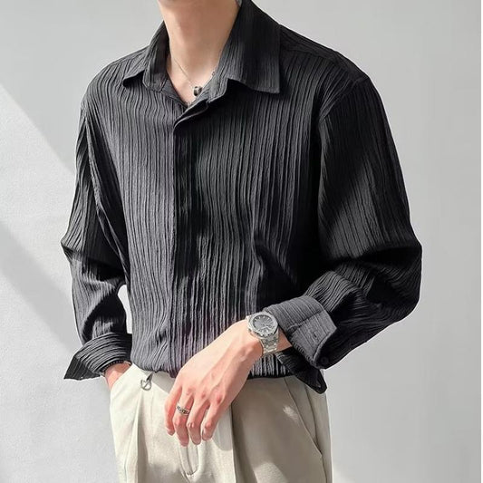 Comfortable Men's Long Sleeve Casual Shirt - OutfitLondon