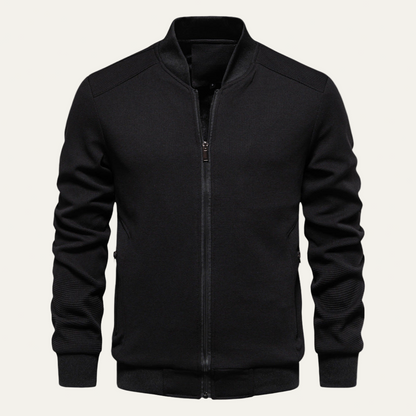 Slim Fit Soft Knit Men's Bomber Jacket