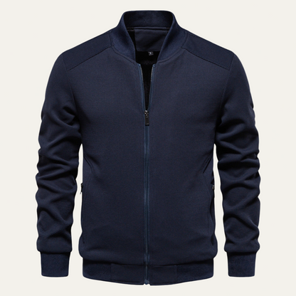 Slim Fit Soft Knit Men's Bomber Jacket