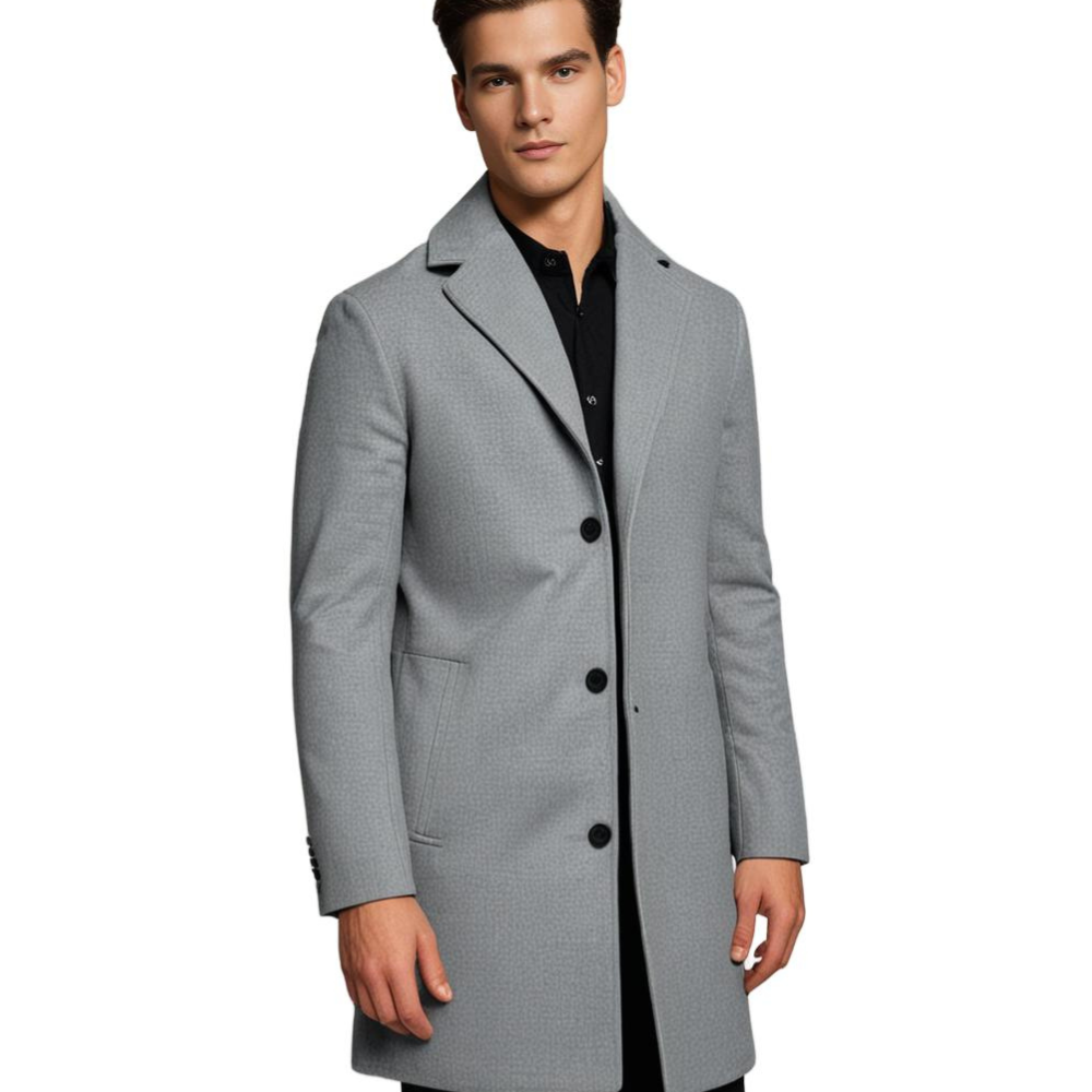 Classic Mens Wool Overcoat