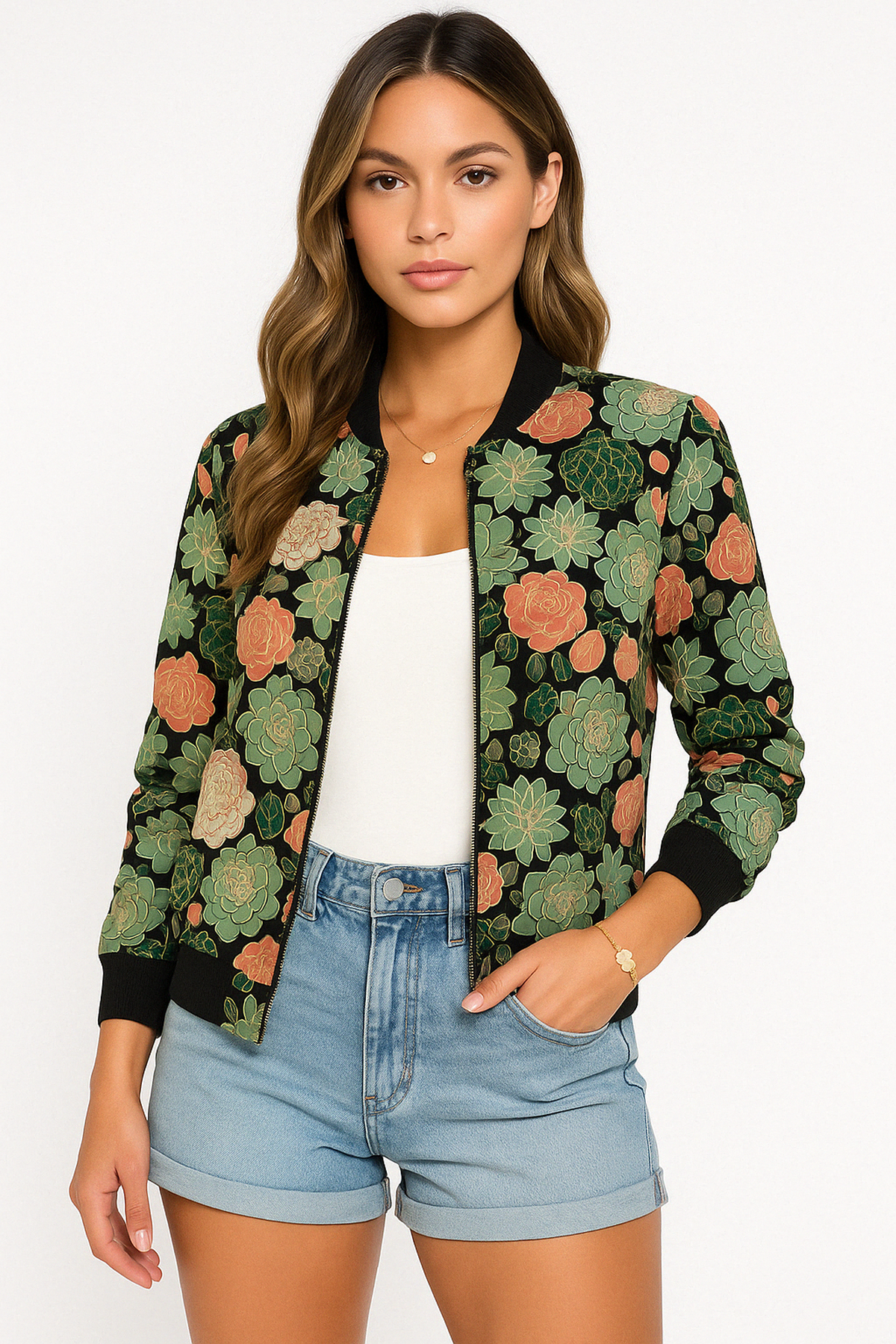 Classic Fit Women's Bomber Jacket - OutfitLondon