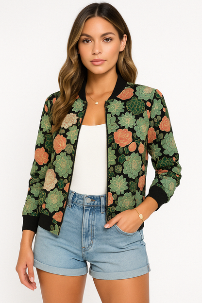 Classic Fit Women's Bomber Jacket - OutfitLondon