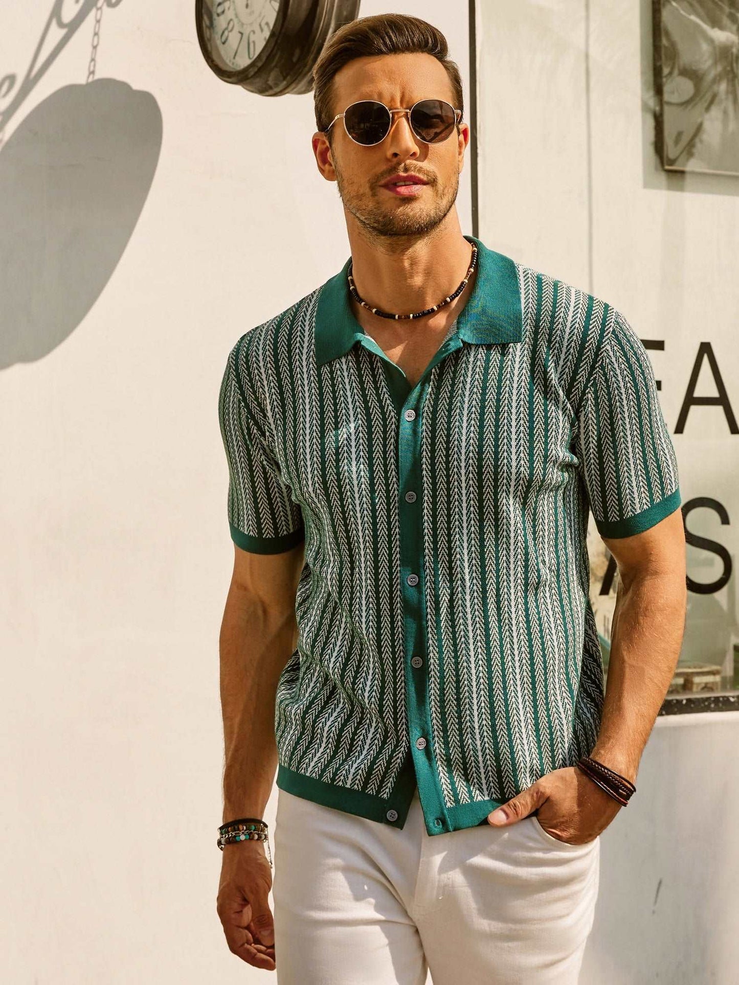 Classic Casual Short Sleeve Polo Shirt for Men