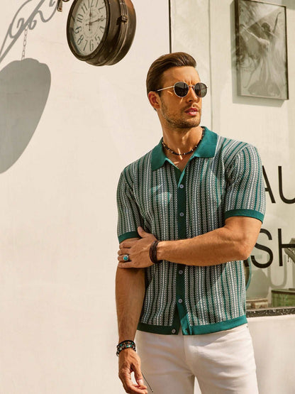 Classic Casual Short Sleeve Polo Shirt for Men