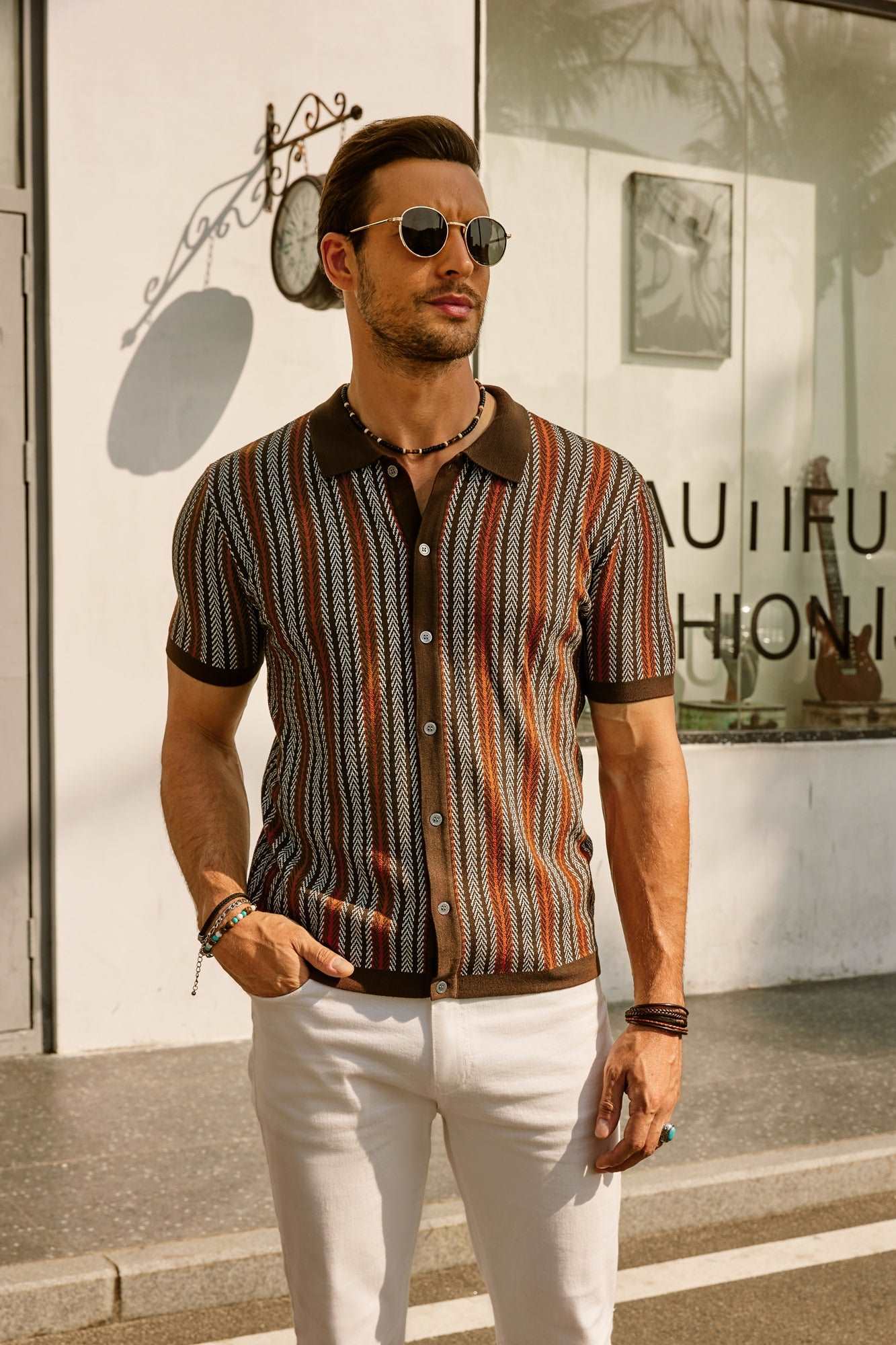 Classic Casual Short Sleeve Polo Shirt for Men