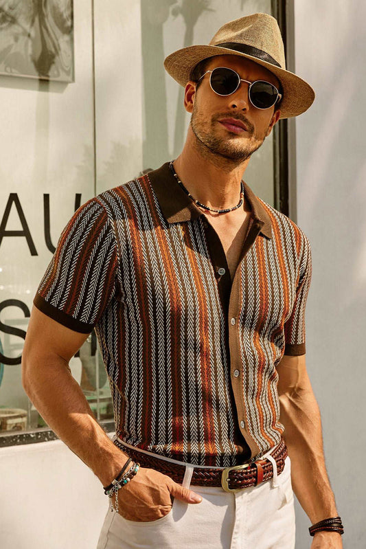 Classic Casual Short Sleeve Polo Shirt for Men - OutfitLondon