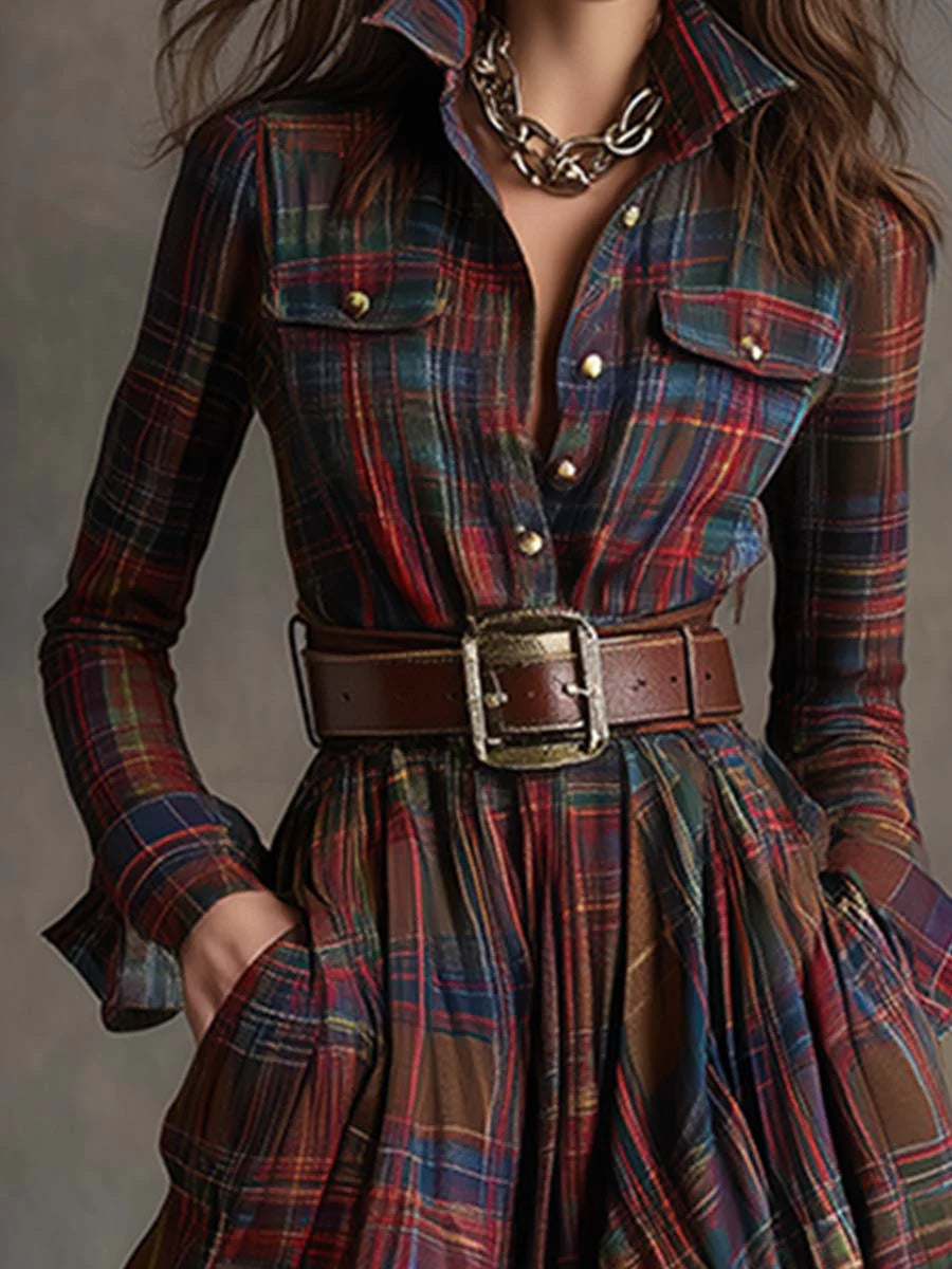 Classic Feminine Shirt Dress