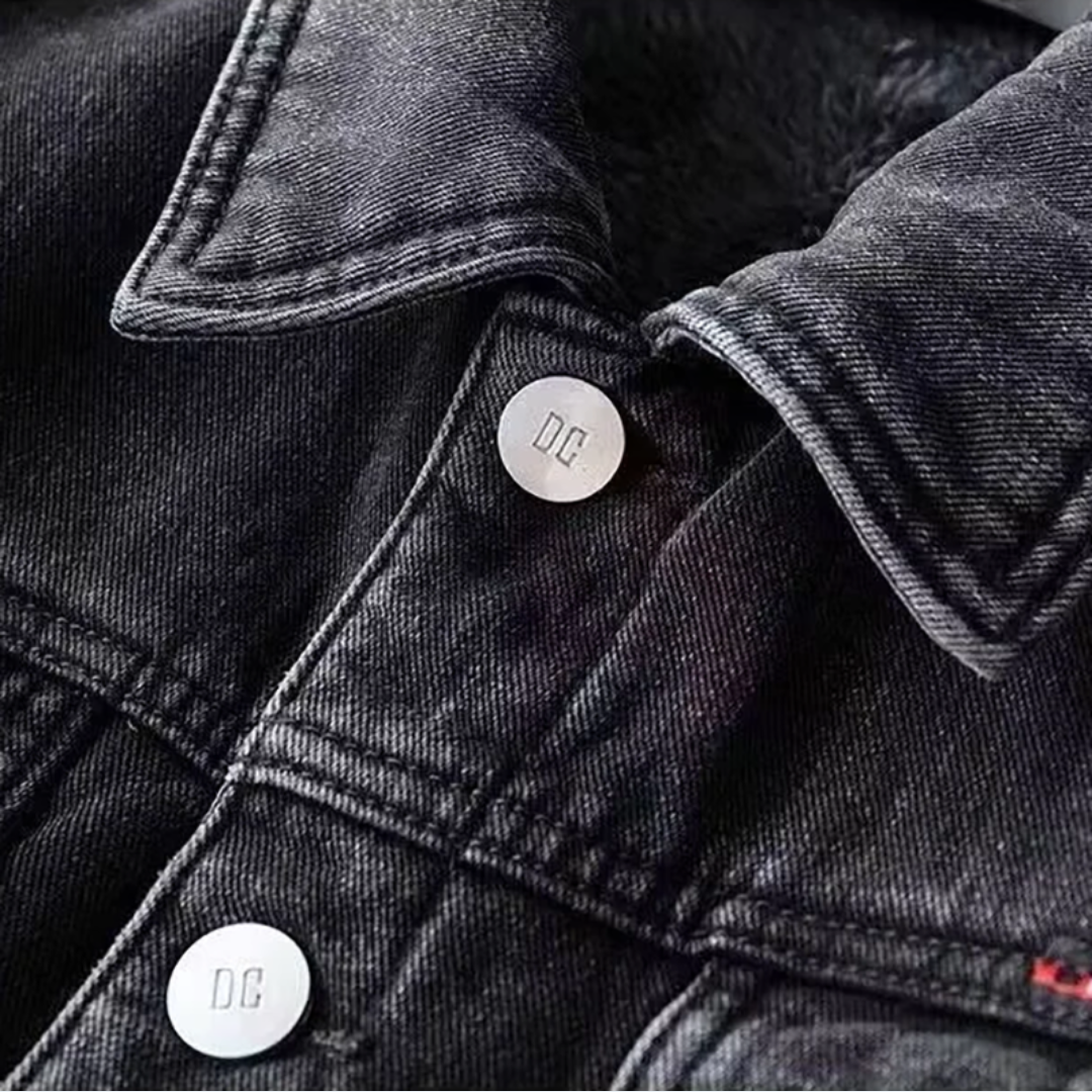 Casual Classic Fit Blue Jean Jacket for Men