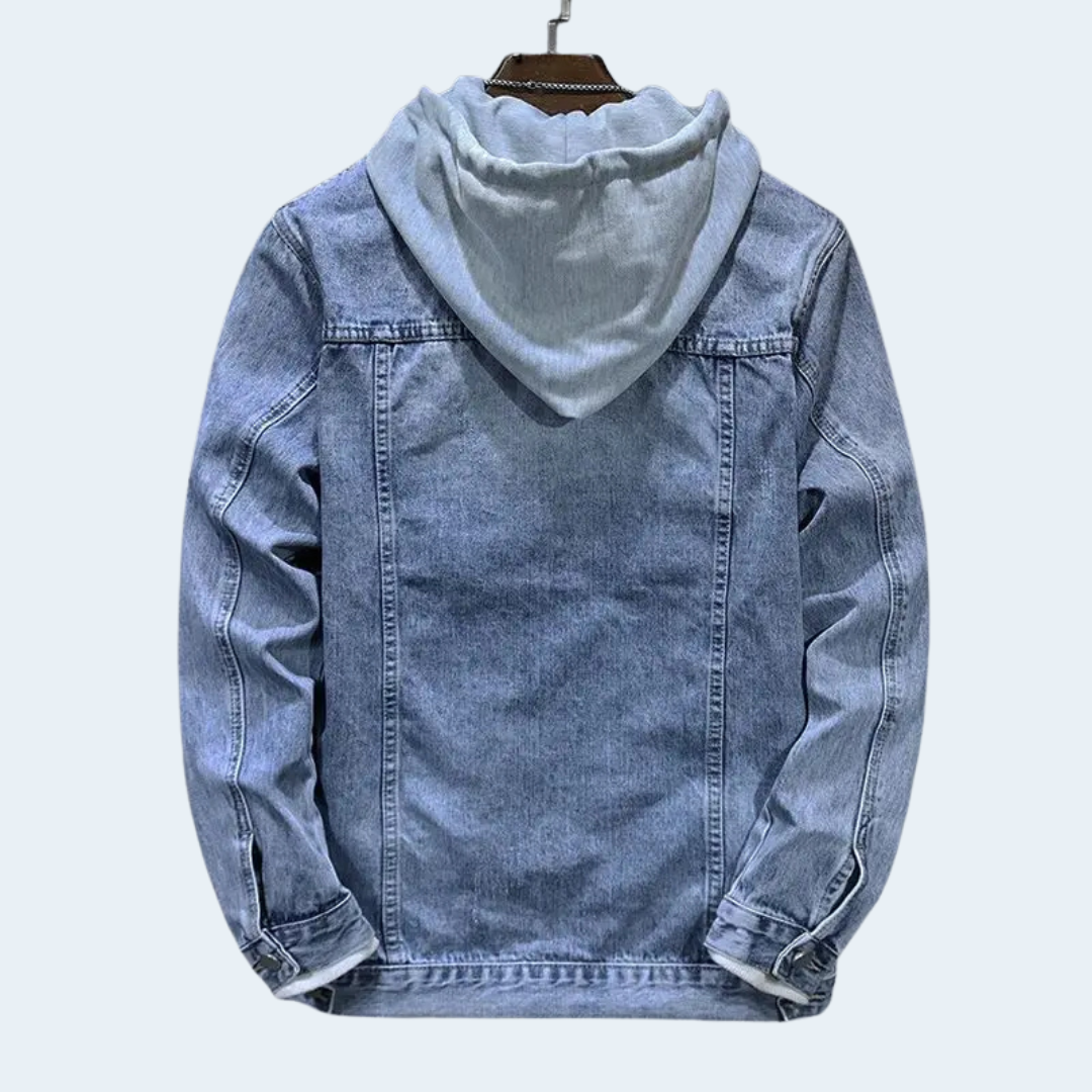 Classic Casual Denim Hooded Jacket